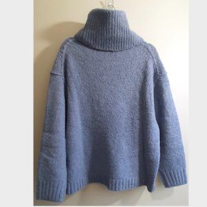 J. Crew Bouclé Oversized Turtleneck Sweater